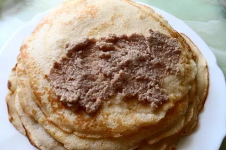 Заварные блинчики с мясом: шаг 5