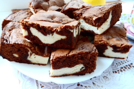  шоколадно-творожный пирог: шаг 5