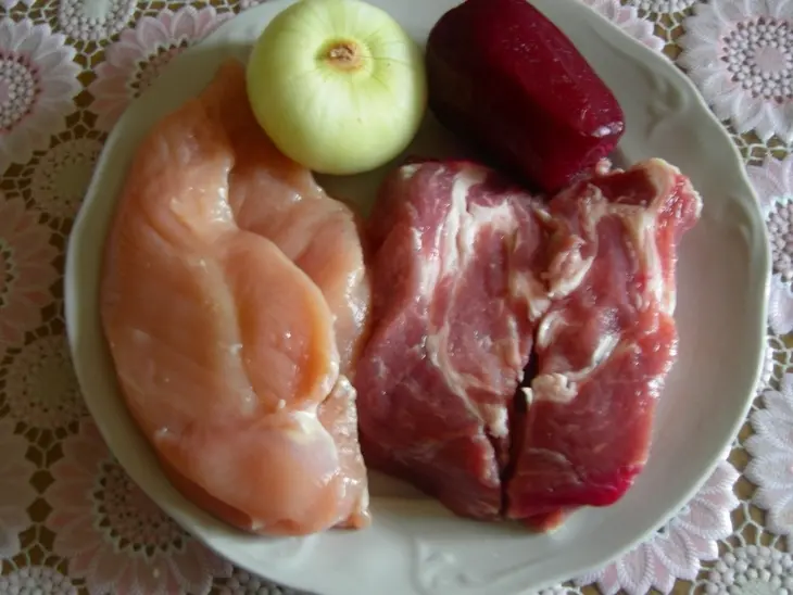 Мясная лепешка: шаг 1