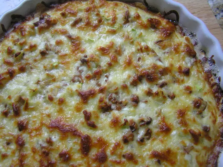Пирог с лисичками и цуккини: шаг 7