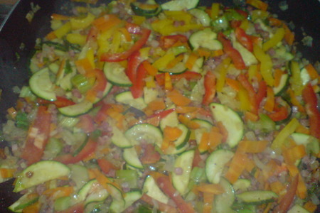 Макароны в сырно-овощном соусе: шаг 6