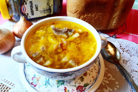 Гороховый суп с сырокопчёным беконом: шаг 7