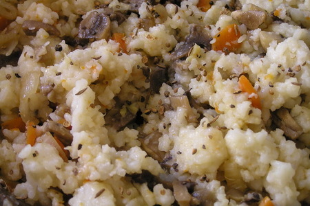 Перец, фаршированный рисом и грибами (на пару): шаг 3