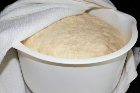 Домашний молочный хлеб (со стартером): шаг 7