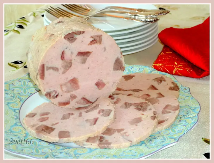 Ветчина домашняя, языково-куриная: шаг 8