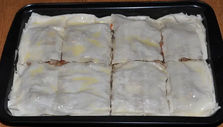 Мясной пирог "гуляш": шаг 5