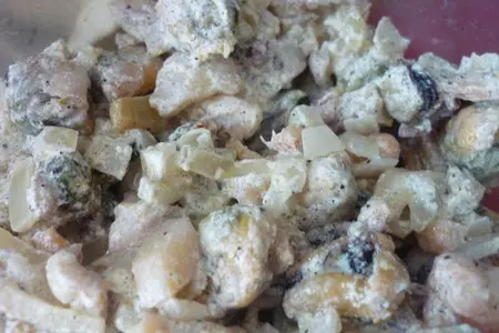 Баклажаны  с жульеном из морепродуктов  (в италию на свадьбу!!!приглашаются все!): шаг 3