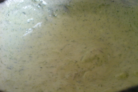 Сырники с отрубями под мятным соусом   : шаг 5