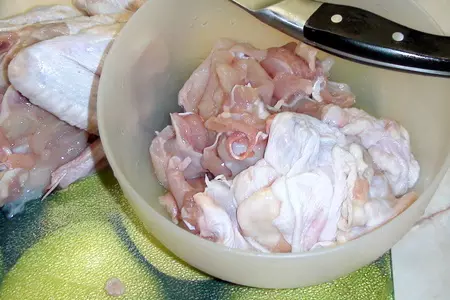 Домашние куриные колбаски.: шаг 2