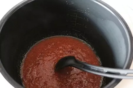 Сливово-шоколадное варенье с арахисом (рецепт для мультиварки): шаг 6