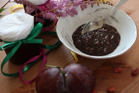Сливово-шоколадное варенье с арахисом (рецепт для мультиварки): шаг 11