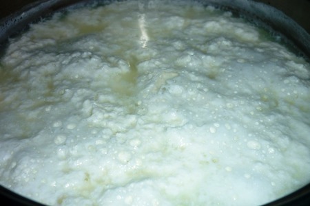 Домашний сыр из магазинного молока, без яиц: шаг 2