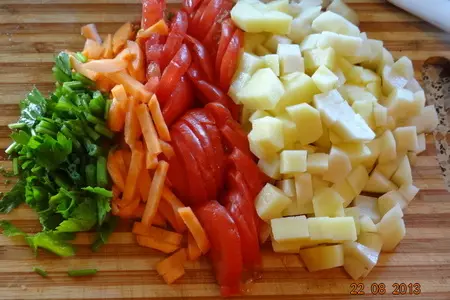 Суп-пюре гороховый с куриной печенью (детское меню, мультиварка): шаг 2