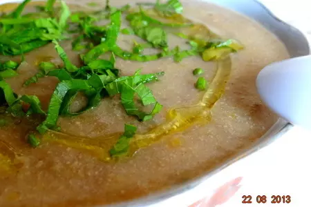 Суп-пюре гороховый с куриной печенью (детское меню, мультиварка): шаг 5