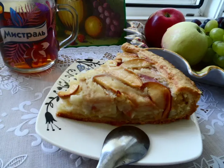 Цветаевский яблочный пирог  с моими небольшими изменениями.: шаг 6