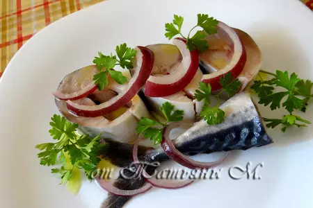 Скумбрия маринованная с луком: шаг 6