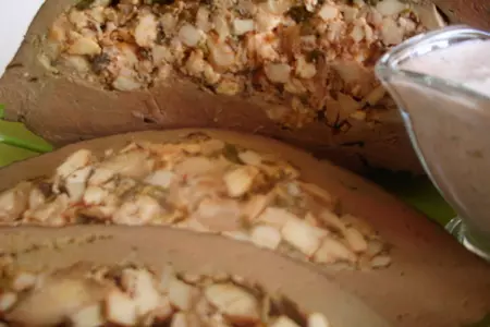 Печень фаршированная по-балкански.: шаг 11