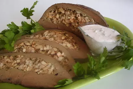 Печень фаршированная по-балкански.: шаг 12