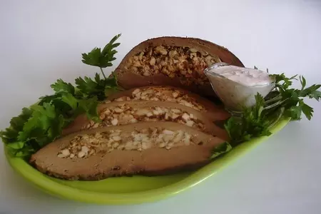 Печень фаршированная по-балкански.: шаг 15