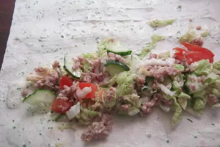 Домашняя шаурма с мясным фаршем: шаг 8