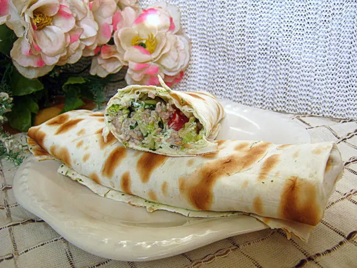 Домашняя шаурма с мясным фаршем: шаг 12