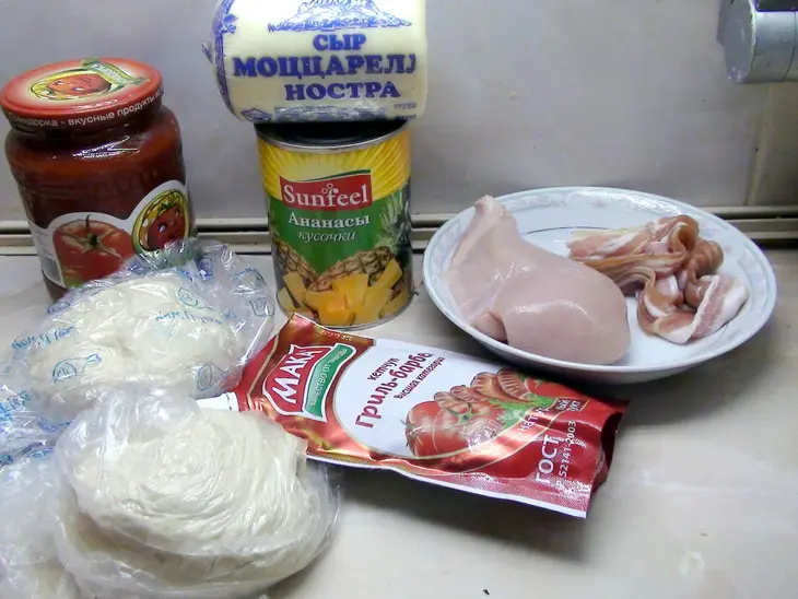 Гавайская пицца.: шаг 2