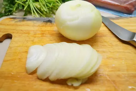Капуста, тушенная с охотничьими колбасками и рисом.: шаг 2