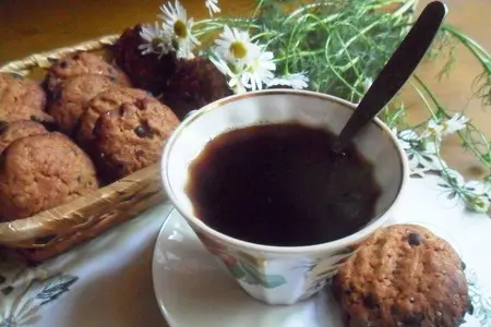 Печенье из цельнозерновой муки с шоколадными каплями "в последний день лета": шаг 7