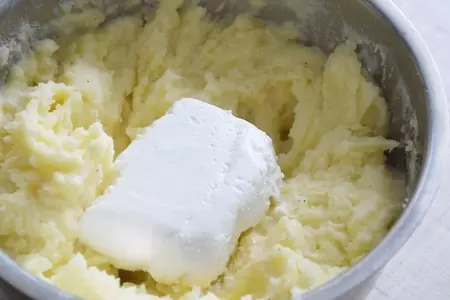 Картофельное пюре с творогом.: шаг 3