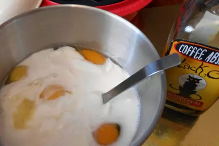 Флан-фламбе кокосово-абсентный: шаг 2