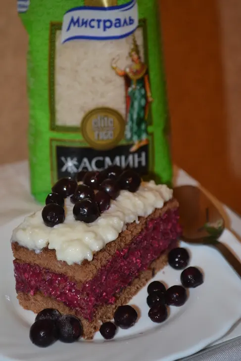 Пирог с кремом из риса: шаг 8