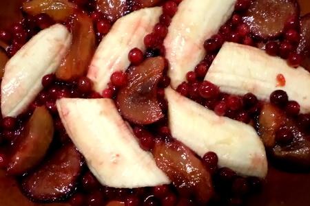Десерт "бананово- брусничный восторг" с рисом "жасмин", яблоками и сливами!: шаг 6
