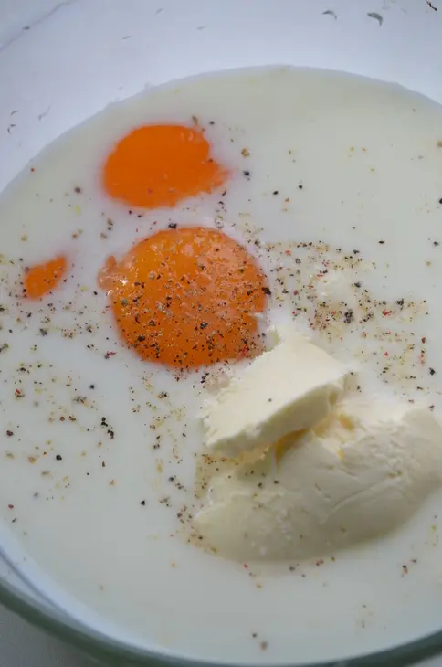 Печеночная запеканка с грибами и рисом: шаг 3