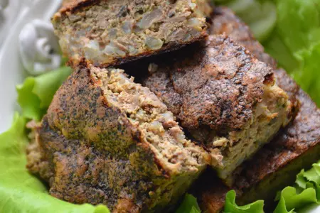 Печеночная запеканка с грибами и рисом: шаг 7