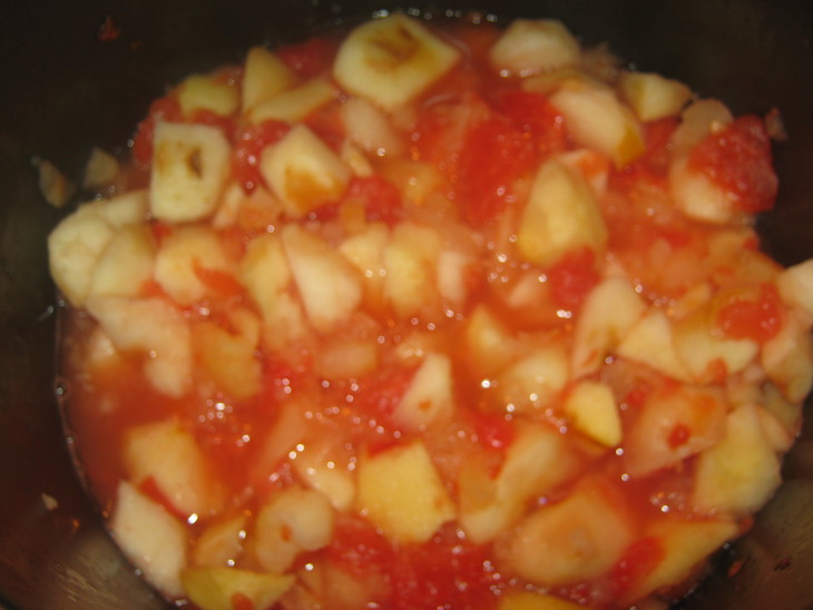 Варенье из яблок и арбуза в мультиварке: шаг 3