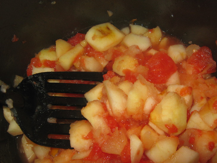Варенье из яблок и арбуза в мультиварке: шаг 4