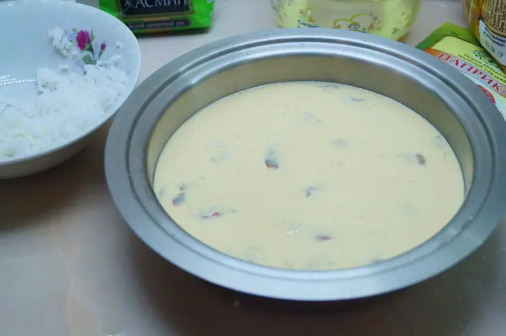 Флан с креветками.: шаг 4