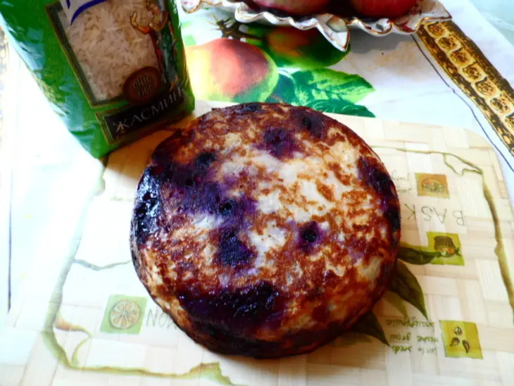 Творожно рисовая запеканка с яблоком и не только...(для маленьких и взрослых): шаг 6
