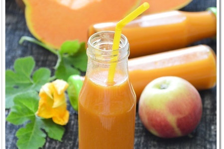 Тыквенно-яблочно-морковный сок с мякотью.: шаг 4