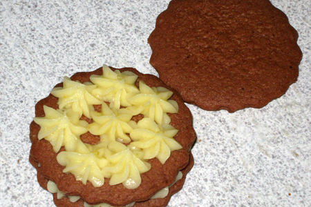 Шоколадно-лимонное печенье с прослойкой. в подарок кудеснице галюше.: шаг 6