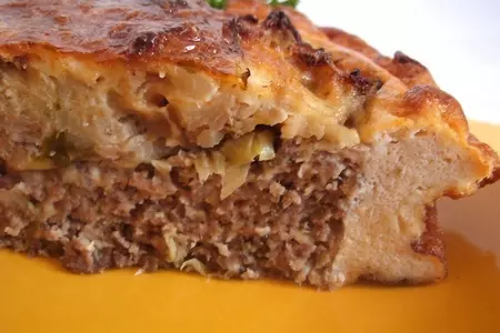 Мясная запеканка-пирог.: шаг 6