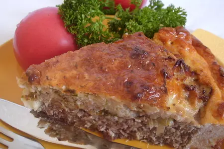 Мясная запеканка-пирог.: шаг 7