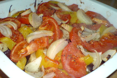 Салат из запечённых с аджикой овощей: шаг 6