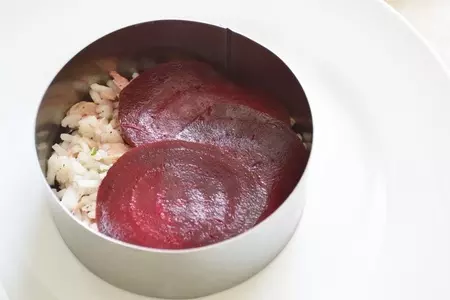 Закуска из свеклы с рисом и тунцом: шаг 3