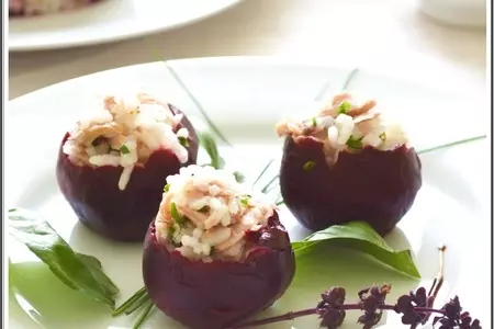 Закуска из свеклы с рисом и тунцом: шаг 4