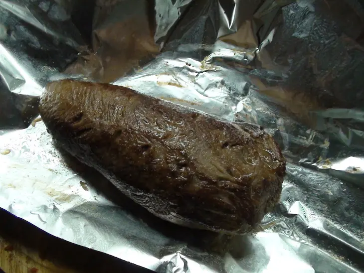 Мясо запечённое, два способа в одном рецепте.: шаг 3