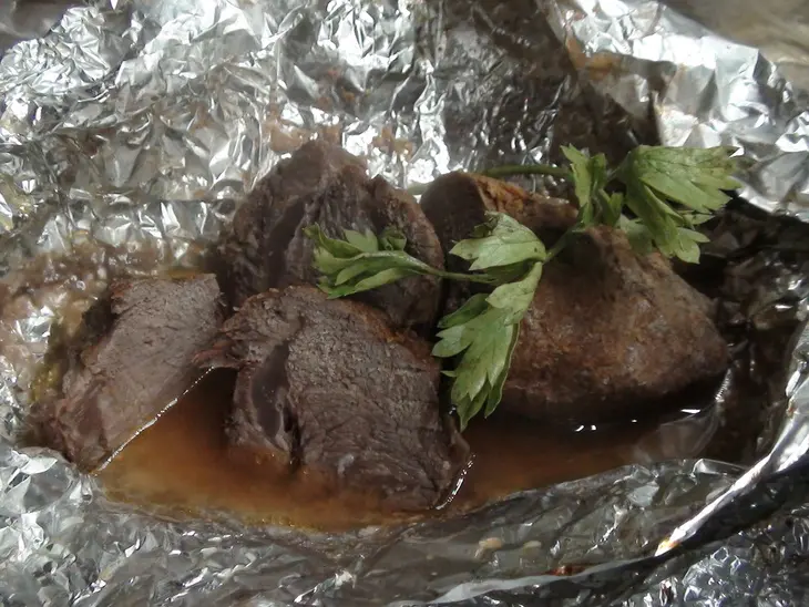 Мясо запечённое, два способа в одном рецепте.: шаг 5