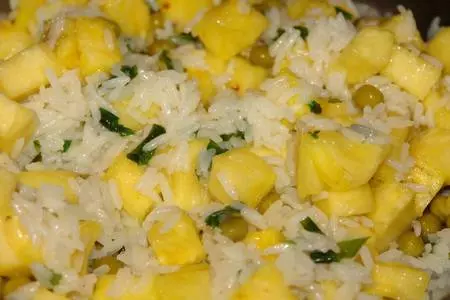 Рис с ананасом и кукурузой: шаг 5