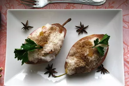 Томленные груши с рисовой начинкой: шаг 9