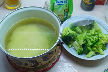 Рис с кисло сладкой подливой, шашлычками из куриных сердечек и брокколи-гриль.: шаг 1
